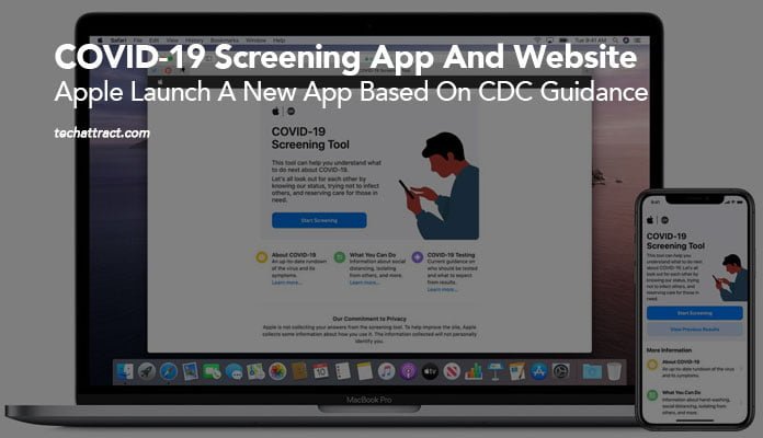 COVID-19 Screening App And Website: Apple Launch A New App Based On CDC Guidance